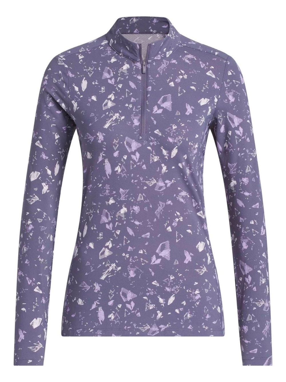 Adidas PGA West Purple Print Long-Sleeve  Performance Top